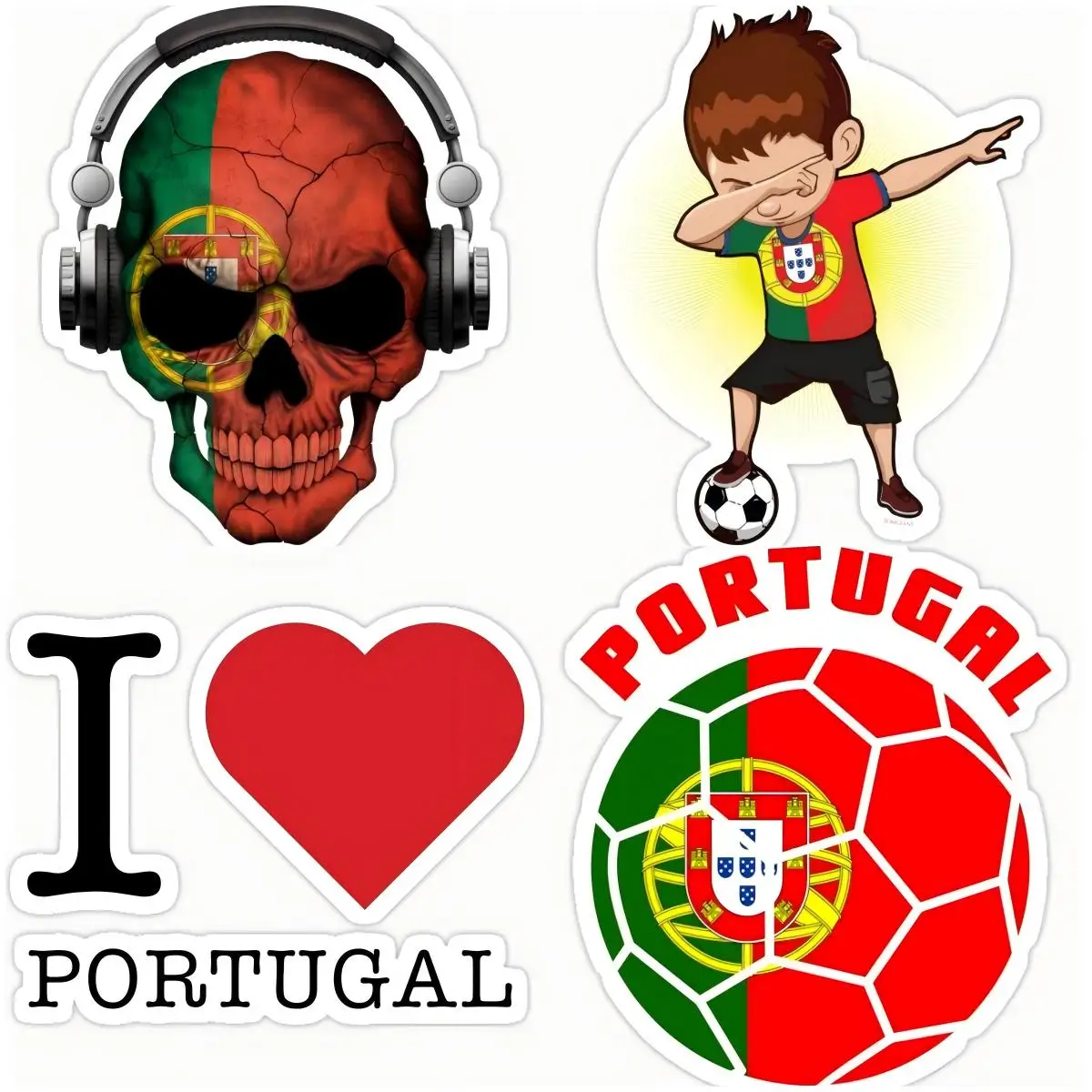 

Portugal Flag Vintage Decal Motorcycle Trunk Pvc Waterproof Reflective Sticker Window Bumper Windshield Car Decor Accessories