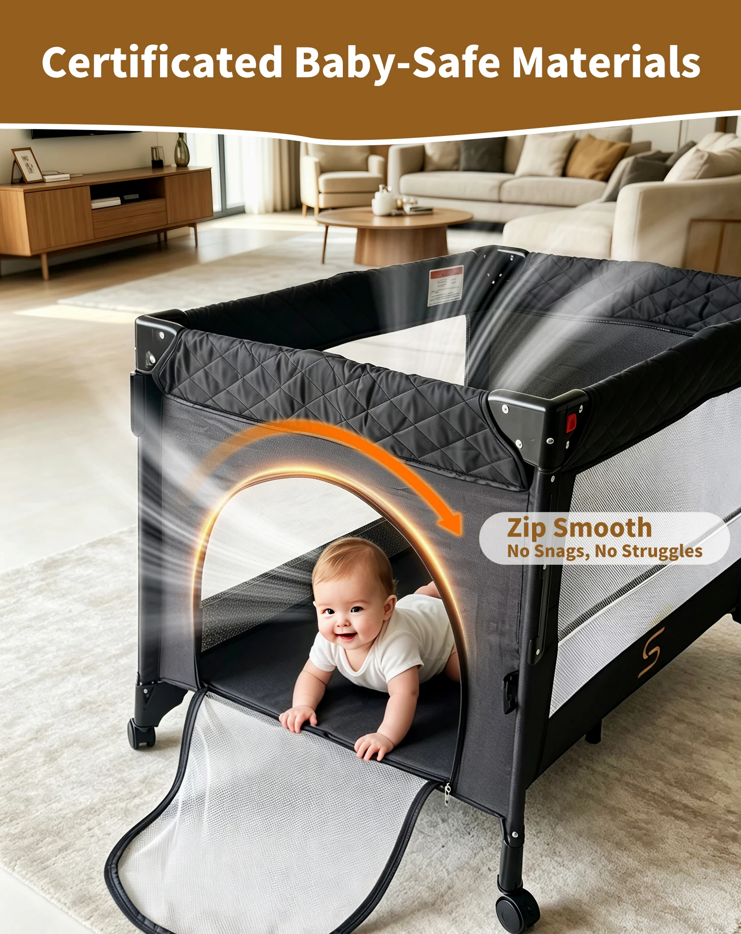 Steanny Pack n Play, All-in-on - Bassinet Bedside Sleeper 评论和价格