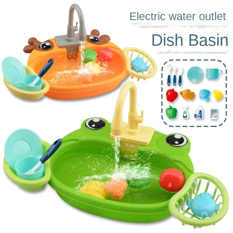 Mini évier de cuisine électrique pour enfants, lave-vaisselle de simulation, jeux de maison, jouets pour enfants