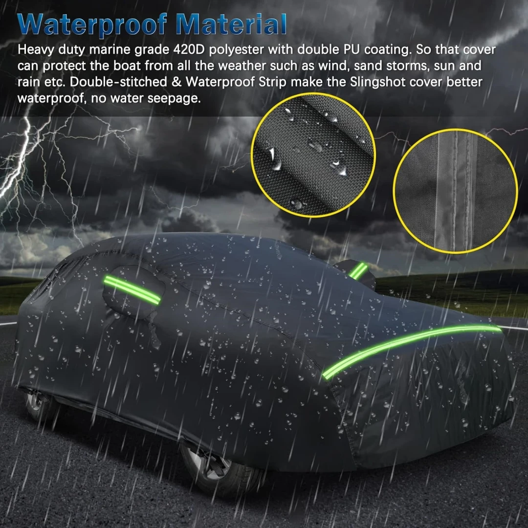 Waterproof Car Cover Custom Fit for 2009-2022 Porsche Cayenne All Weather Outdoor Full Car Cover Windproof Heavy Duty Protection