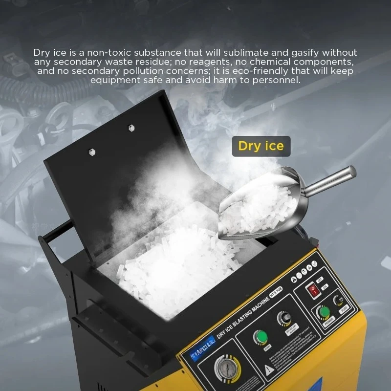 mesin pembersih es kering untuk mesin