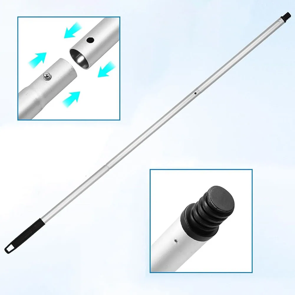 12ft Adjustable Aluminum Telescopic Pole 9 Sections for Cleaning For High Ceilings and Other Hard To Reach Areas