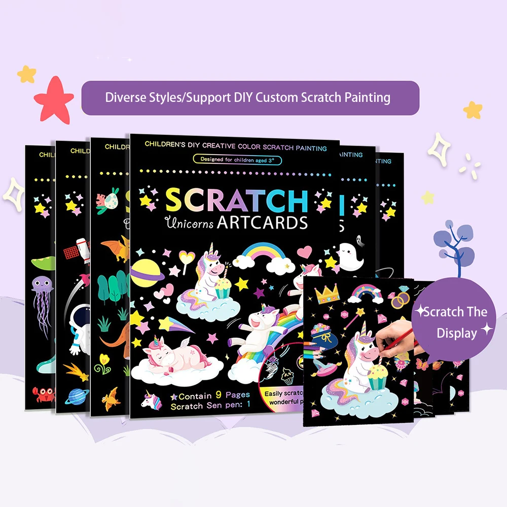 

Волшебный скретч детский многоэтажный набор для рисования своими руками