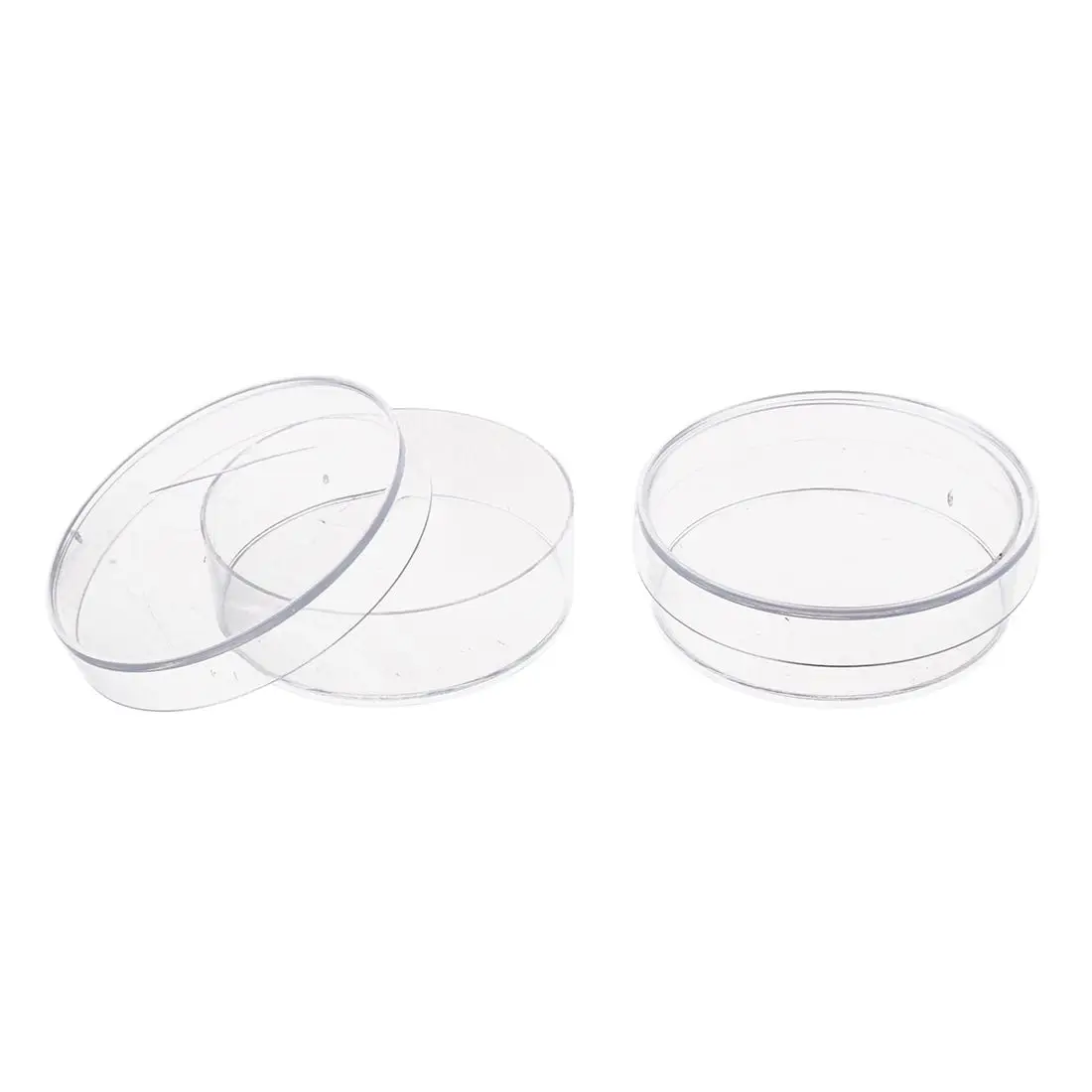 10 pièces Boîtes de Pétri en Plastique avec Couvercle, pour LB, de Couleur Transparente, 35x10mm