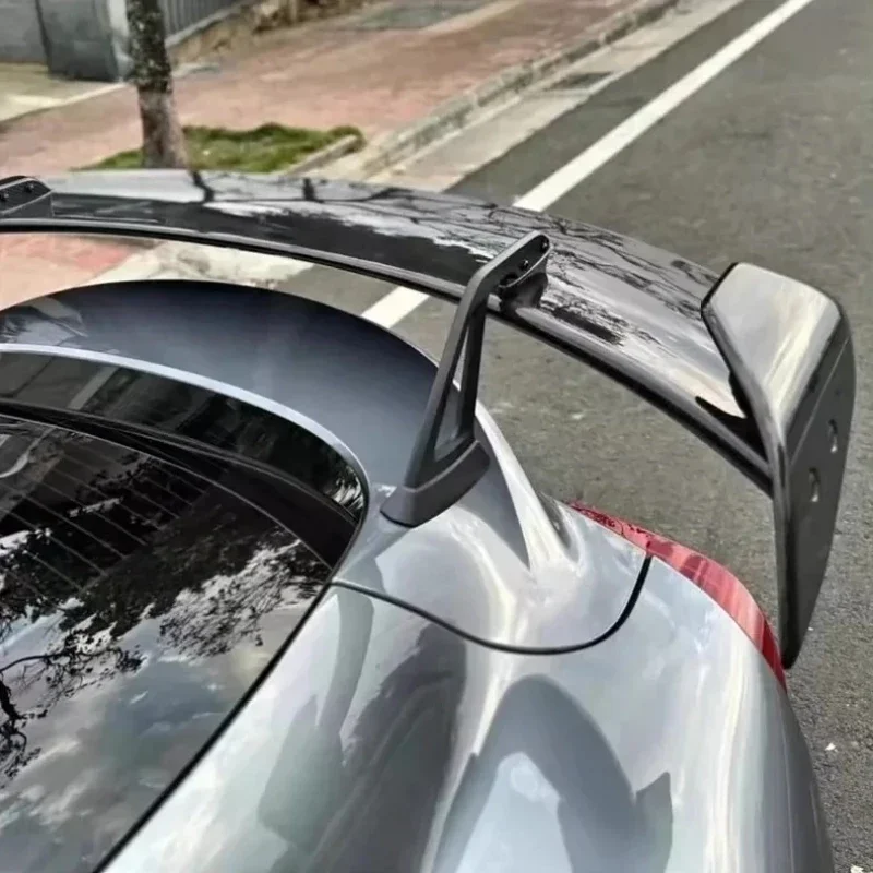 For Toyota Supra A90 A91 MK5 Real Carbon Fiber 2019+ Exterior Tail Fins Rear Trunk Spoiler Guide Wing Rear Upgrade Body Kit