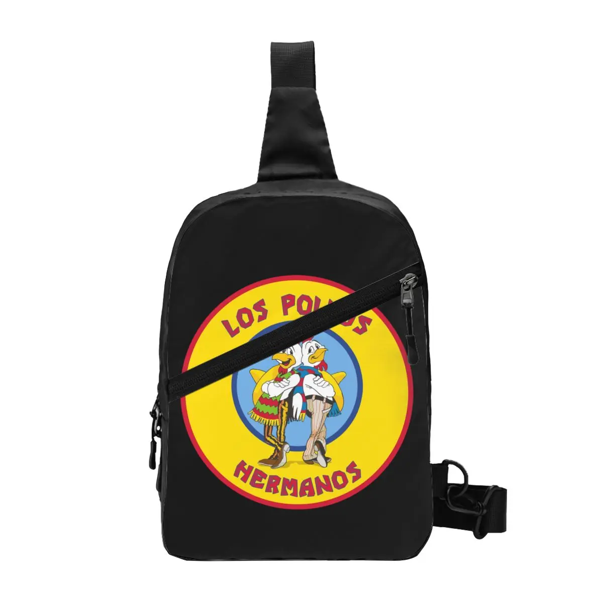 

Breaking Bad Los Pollos Hermanos Sling Bag for Cycling Camping The Chicken Brothers Crossbody Chest Backpack Shoulder Daypack