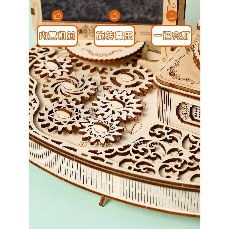 

Винтажный граммофон в деревянной раме | Декоративная подставка для фотографий