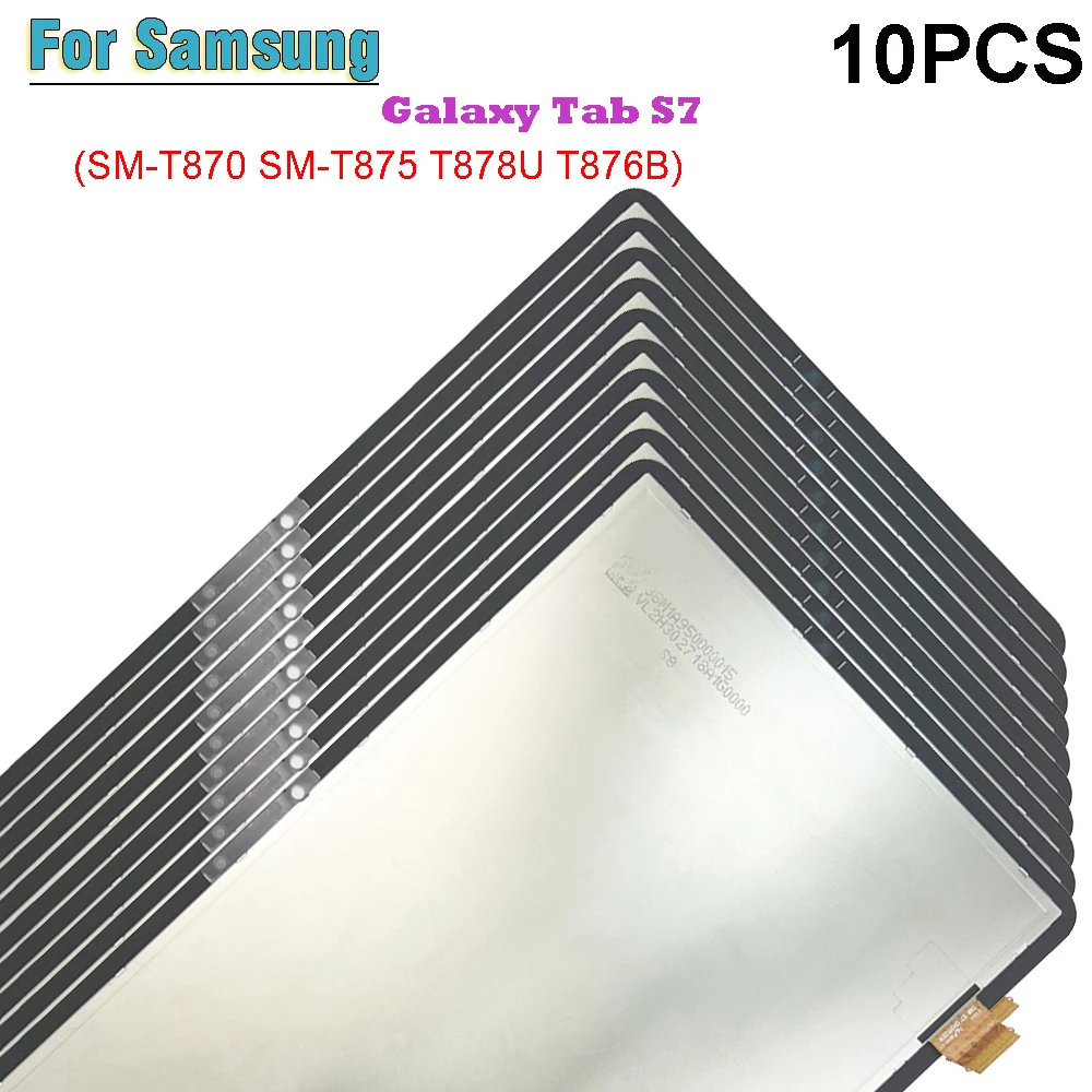 

10PCS For Samsung Galaxy Tab S7 SM-T870 SM-T875 SM-T876B T870 T876 LCD Display Touch Screen For Samsung Tab S7 LCD Screen