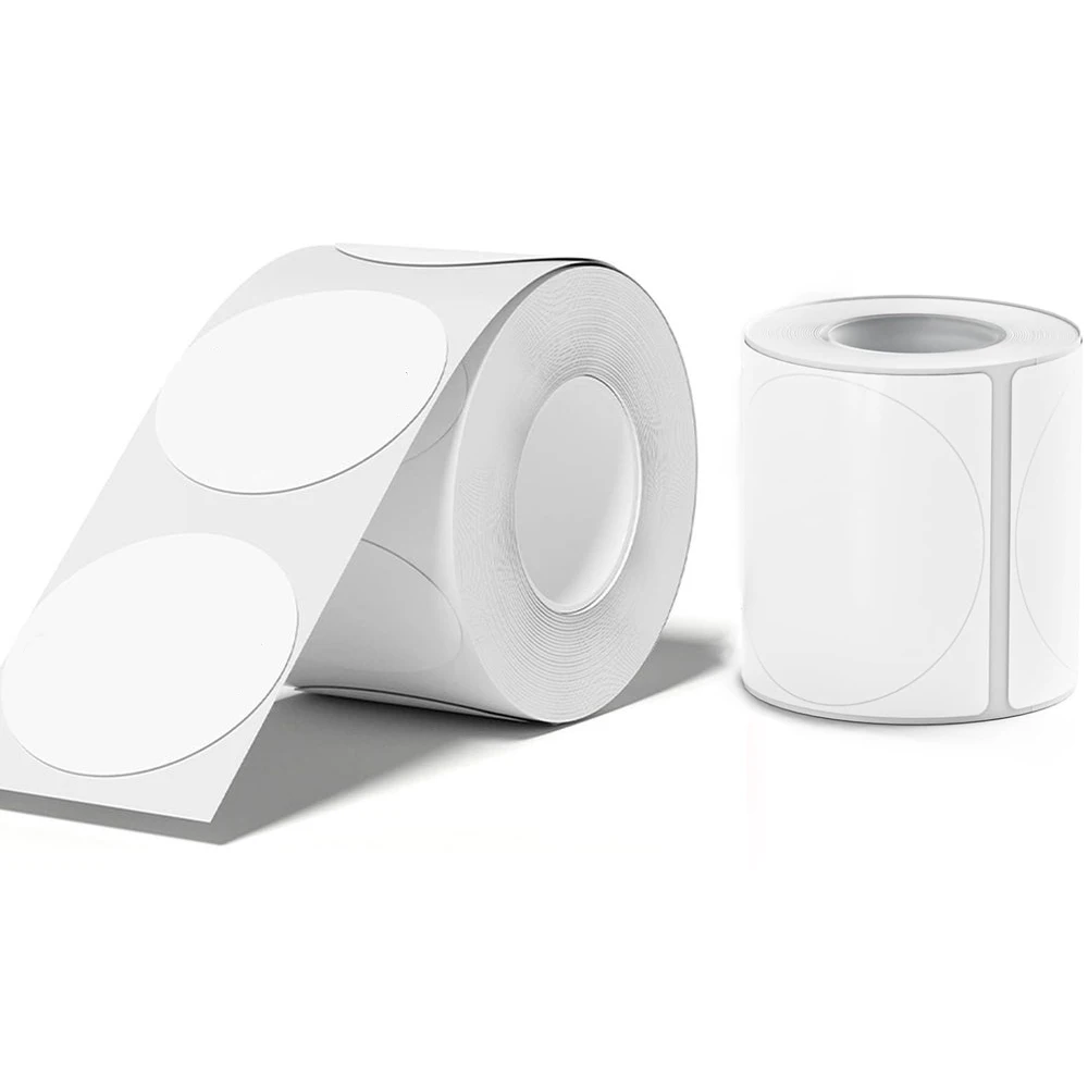 

2 Inch Circle Thermal Labels，2" Round Thermal Printer Stickers，Circle Sticker Labels for Thermal Printer