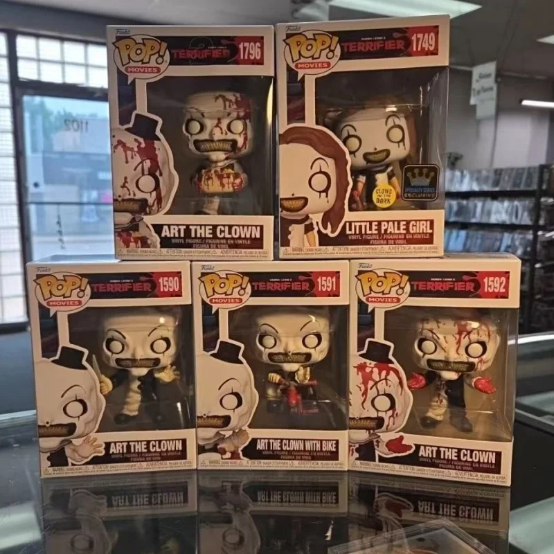 ¡Funko Pop genuino oficial! Muñeca de acción Art The Clown modelo 1796 serie Terrifier muñecas de vinilo edición limitada decoración de escritorio