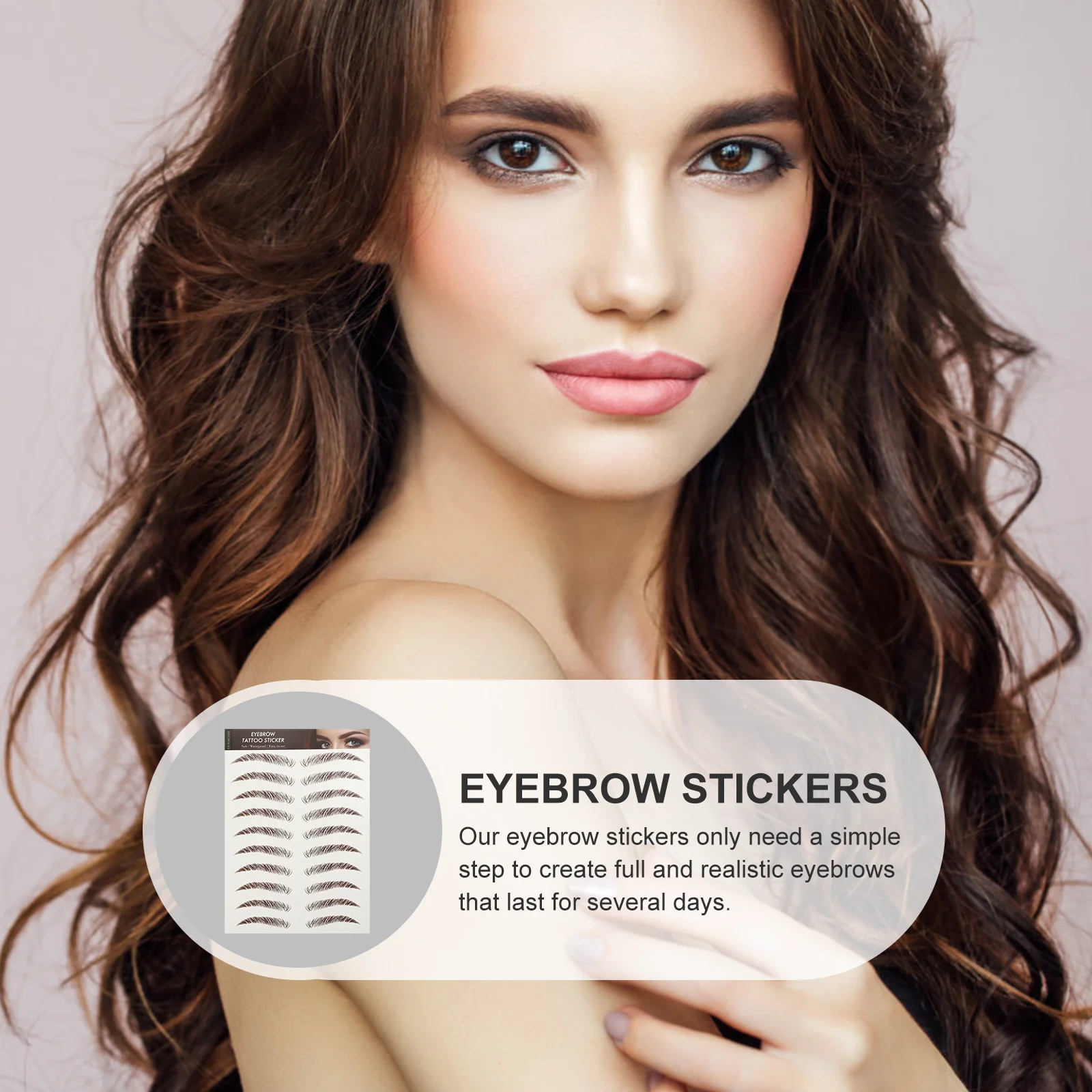 

9 Sheets Waterproof Eyebrow Stickers Imitation Make up 6D Hair-Like Eyebrows False Cosmetics
