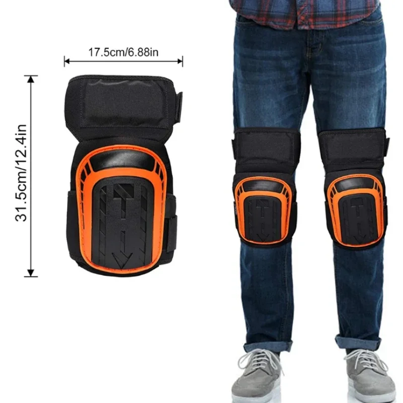 

2pcs Professional Kneepads with Gel Pads Anti-skid Belts Are Suitable for Heavy Duty Work Support Care Bicycle Riding Protectors