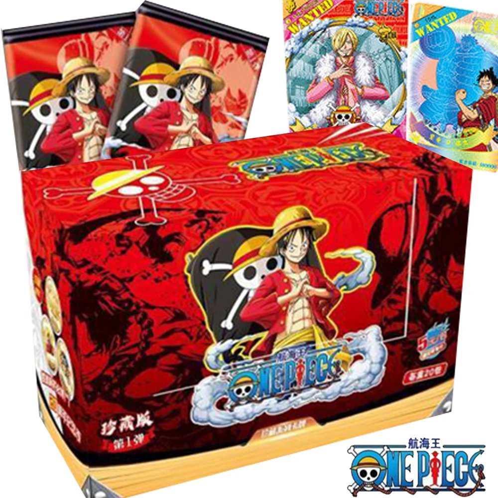 

One Piece Card Collection for Children Anime Hot Blooded Character Luffy Gold Painted Three-dimensional Relief Card Popular Gift