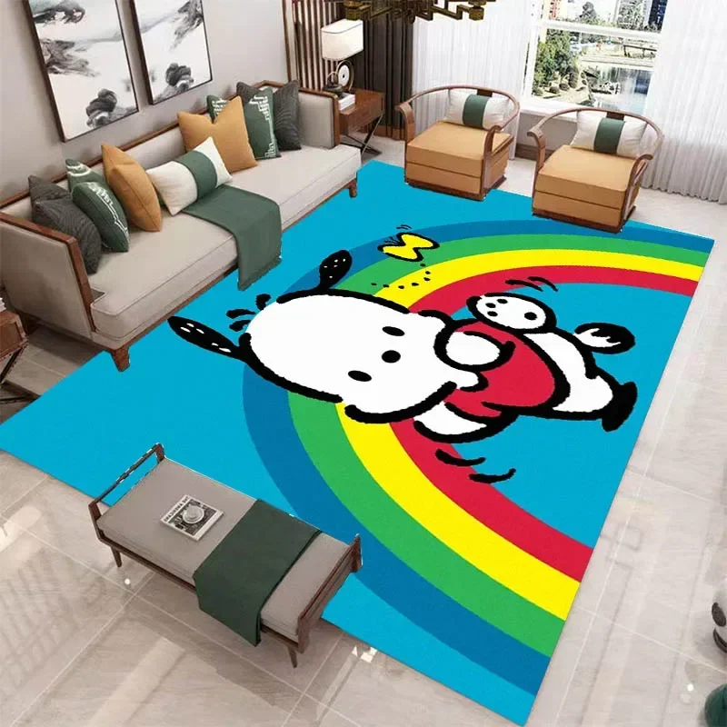 Sanrio Cute pochacco printed carpet Non -slip carpet Yoga mat Home door mat photography props kitchen mat area rug birthday gift