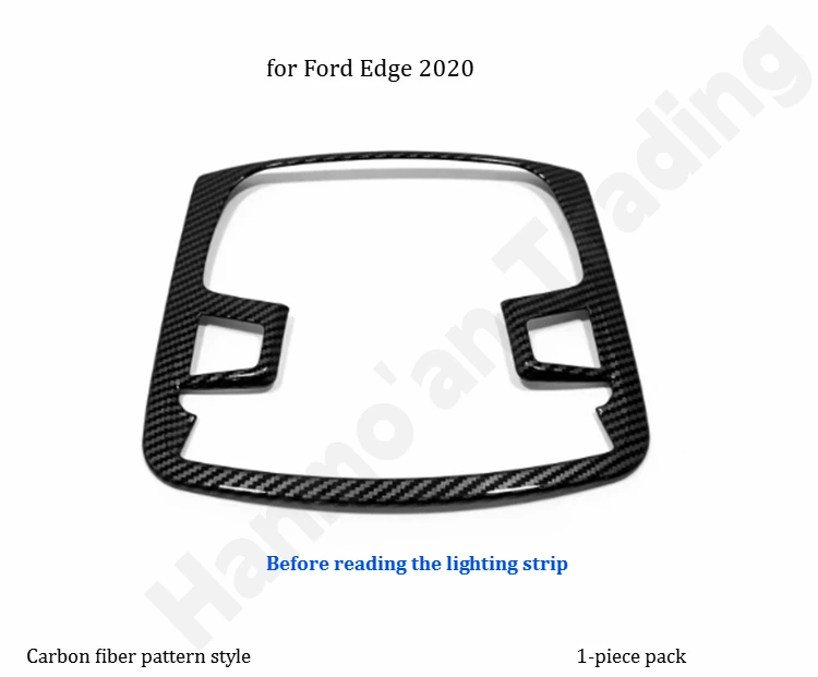 for Ford Edge 2020 Carbon fiber modification accessories/glass lifting panel frame/center console gear panel cup frame patch