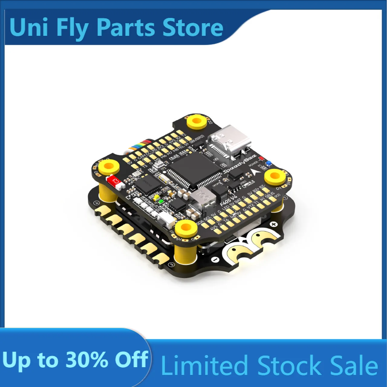 UniFlySpeedybee F405 V4 55A FPV Racing  Stack Connect FC&ESC Stack Easier Flight Controller RC  Accessories Kits