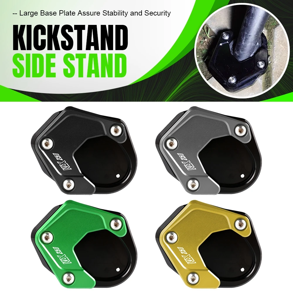 

FOR kawasaki Versys 650 KLX250 Ninja 400 KLX230 KLX230R S KLX250 Z400 2010-2023 CNC Motorcycle Side Stand Extension Enlarge Base