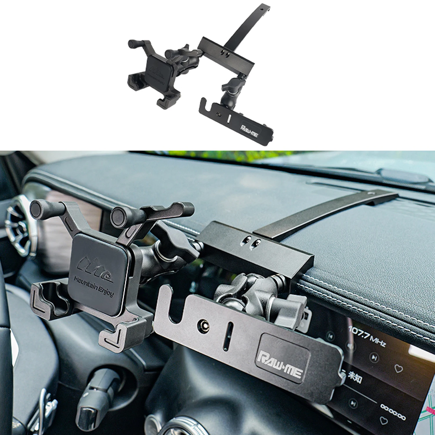 

For GWM Tank 300 tank300 2021-2024 Mobile Phone Holder Navigation Walkie-talkie Radio Bracket Offroad Digital Device Dash Mount