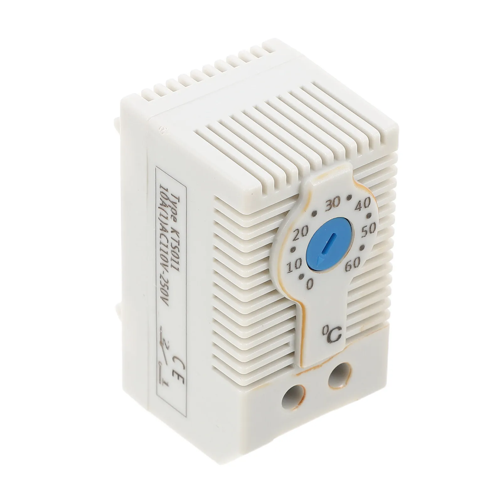 Kts011 Mechanical Thermostat Controller 0-60 Adjustable Cabinet Temperature Control Din Flame Retardant ABS Housing