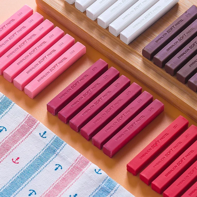 60-color Sketch Chalk Brush 6 Packs of Soft Chalk Stick Environmental Protection Material Brightly Colored Professional Painting