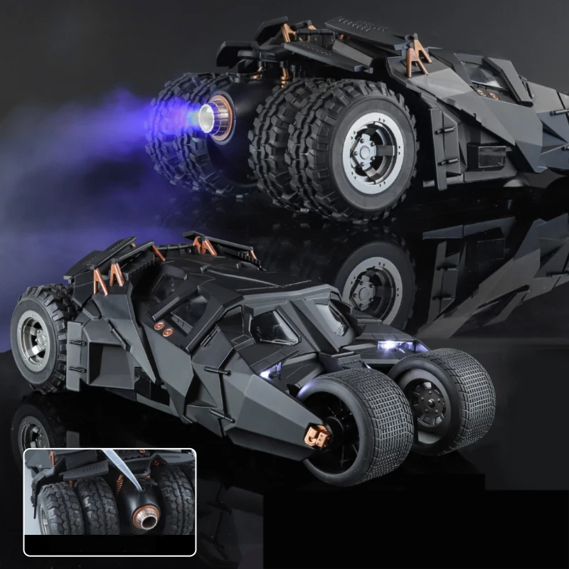 1:18 Scale Batman Batmobile Tumbler Alloy High Tech Toys Exquisite Model Diecast Metal Spray Sound Light Hobby Collect Decoratio