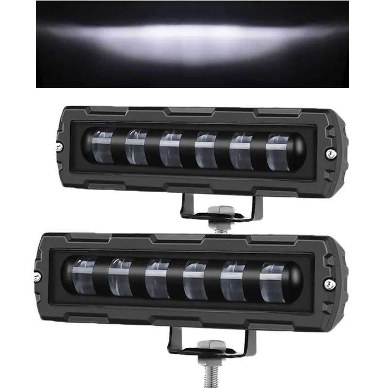 

Car Work Light Bar 6 Inch 7D Lens Work offroad Driving Running Light work lamp fog lights for Motorcycle 4X4 ATV SUV Truck Tract