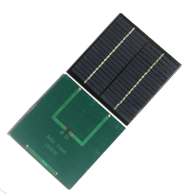 Personalizzato 18 V 1.2 W Pannello Solare Policristallino FAI DA TE Sistema di Illuminazione Solare Piastra Educativa 100*100 MM Mezza Cella OEM di Alimentazione 10 PZ