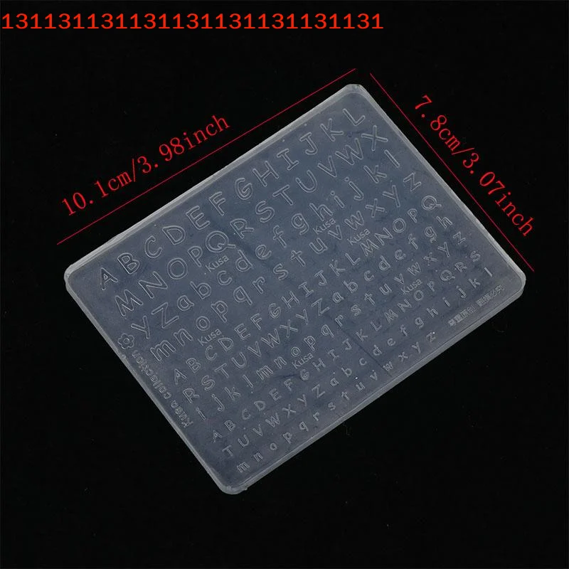 Creative DIY Design Alphabet Pattern Versatile Nail Artistic Tool For Professional & Home Use Transparent Silicone Nail Art Mold