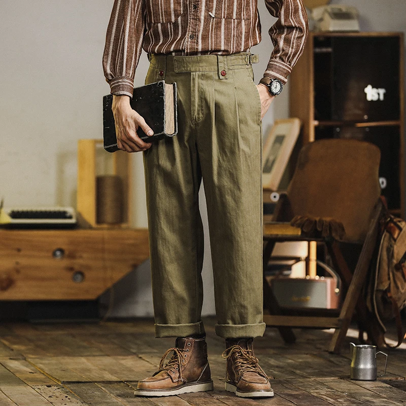 

Американские рабочие брюки в стиле ретро, мужские свободные прямые повседневные брюки Briti Sle, молодежные хлопковые всесезонные модные городские брюки