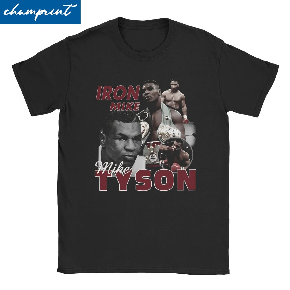 

Casual Mike Tyson Iron Mike Collage T-Shirts Men Women O Neck 100% Cotton T Shirts Boxing Gym Boxer Tees New Arrival Clothing