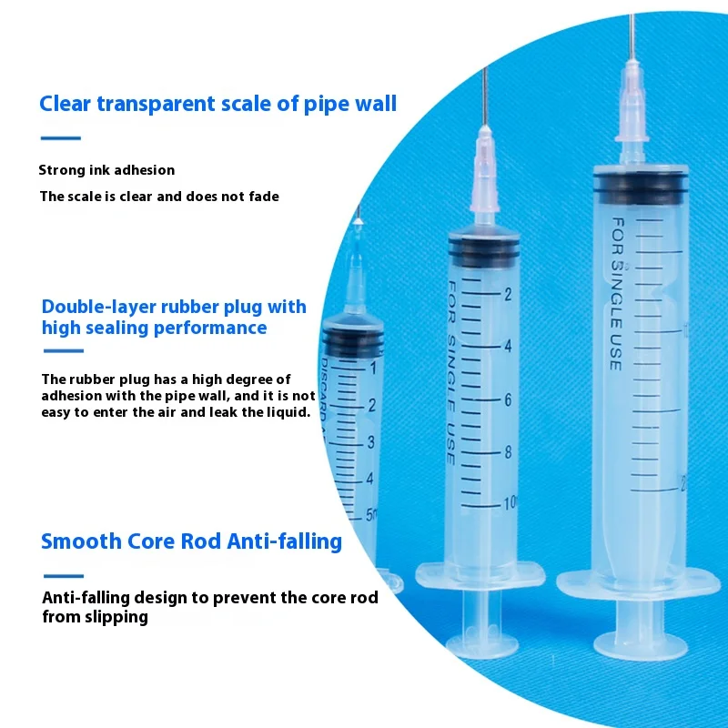 20 pezzi di piccole dimensioni dritto syri 1ML 3ml 5ml 10ml siringa di plastica strumenti siringa nutriente campionatore misura parti di utensili