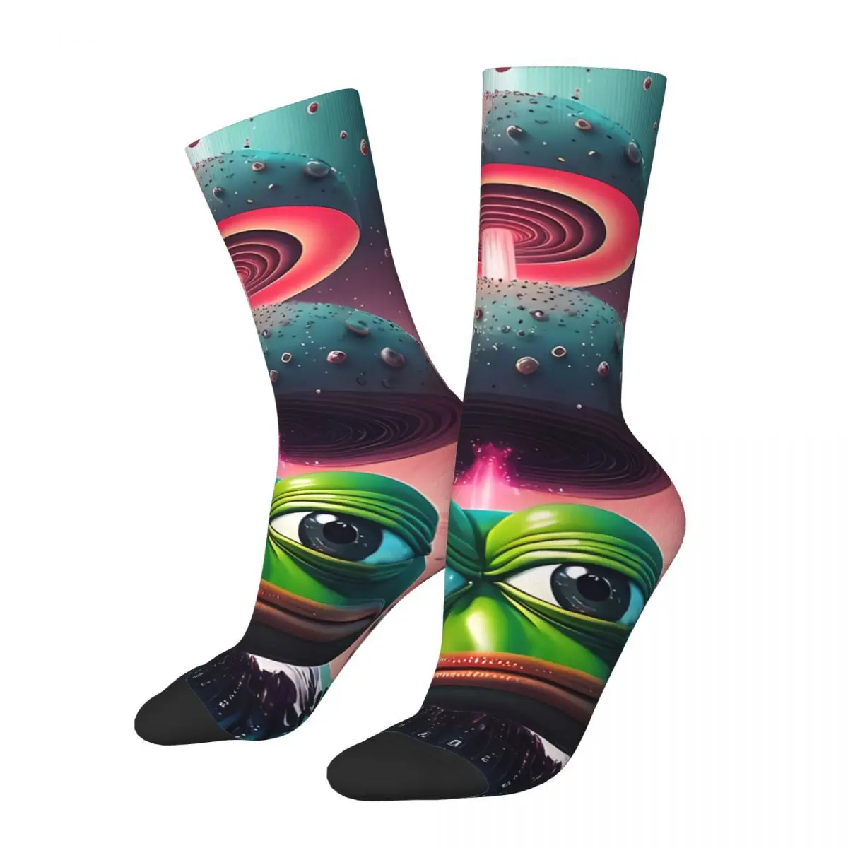 

Gaming God Sad Frog Socks Travel 3D Print Boy Girls Mid-calf Sock