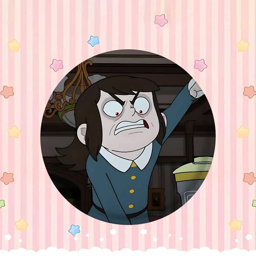 H-مسكون فندق شارات الإبداعية صفيح زر دبابيس بروش الإبداعية يقتبس شارة الملابس على ظهره مجوهرات هدية للأطفال الأصدقاء