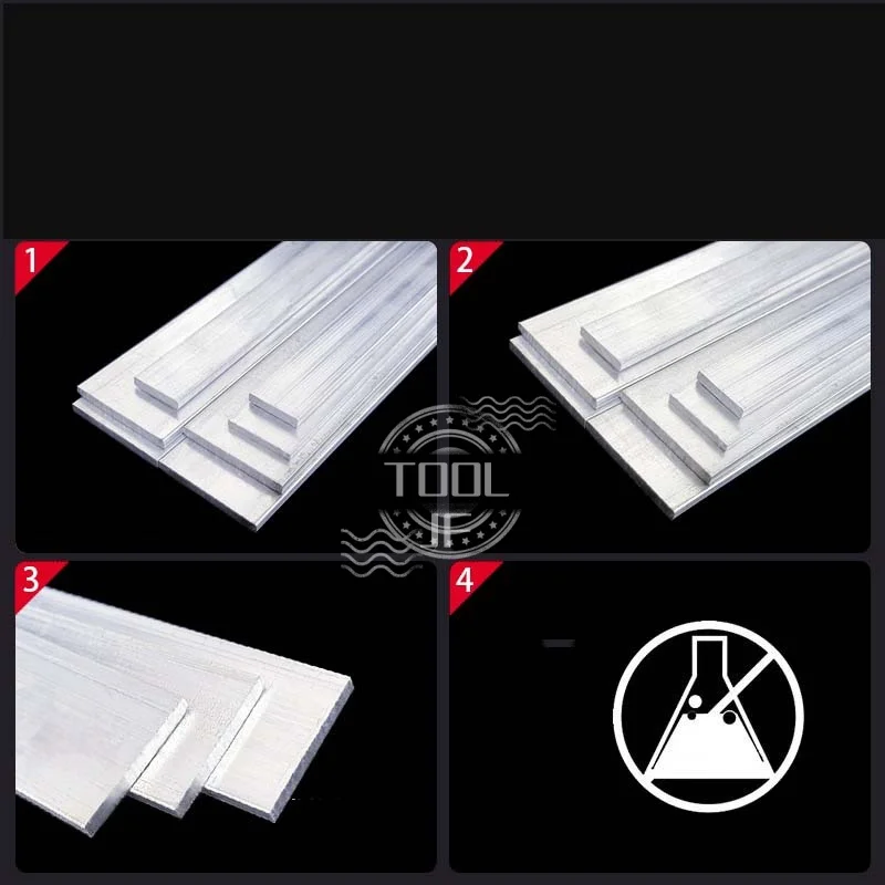 6063 Aluminum Alloy Flat Sheet Plate Solid Square Bar CNC Metal Processing 3-25mm Thickness Options