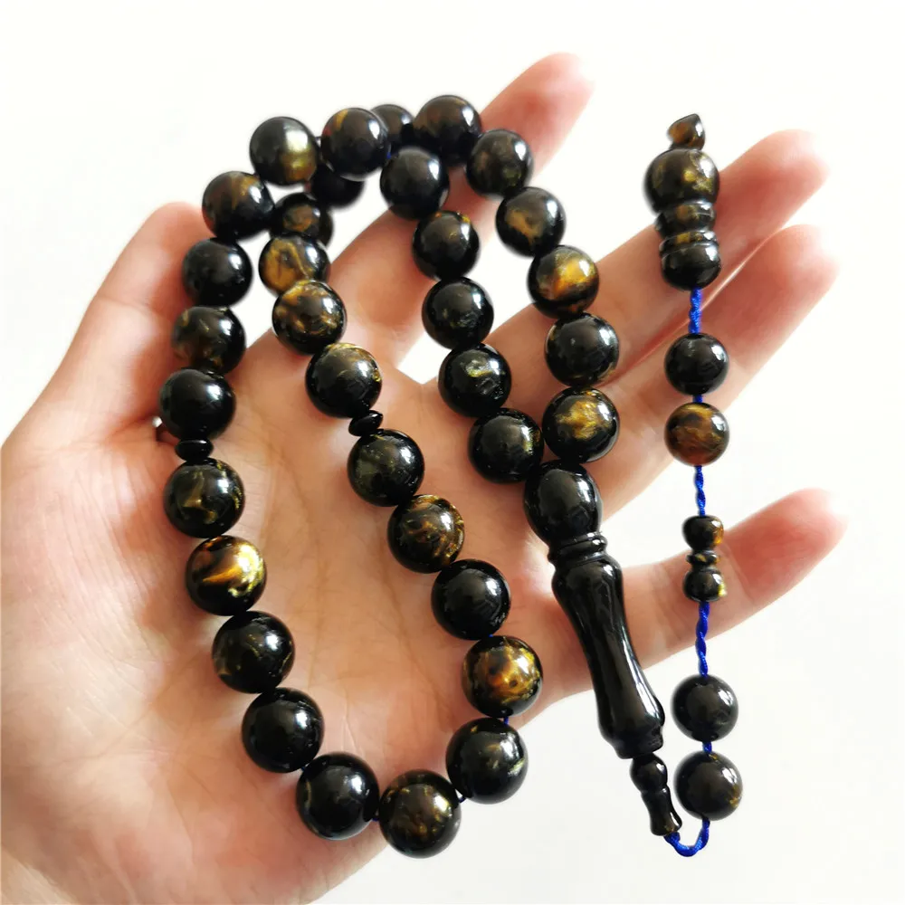 muslim prayer beads misbaha tasbih  Nice shining color 12mm 33beads resin amber Islam jewelry arabic sibha tespih gifts