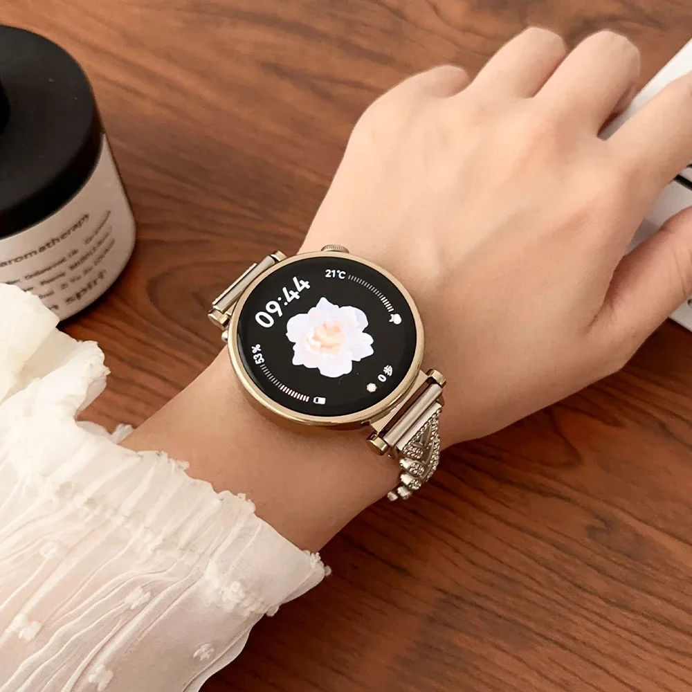 Diamond Slim Band for Huawei Watch GT 4 41mm pro 43mm 46mm Luxury Women Strap for Samsung Galaxy 4 5 6 Classic 40mm 44mm 42 47mm image 5