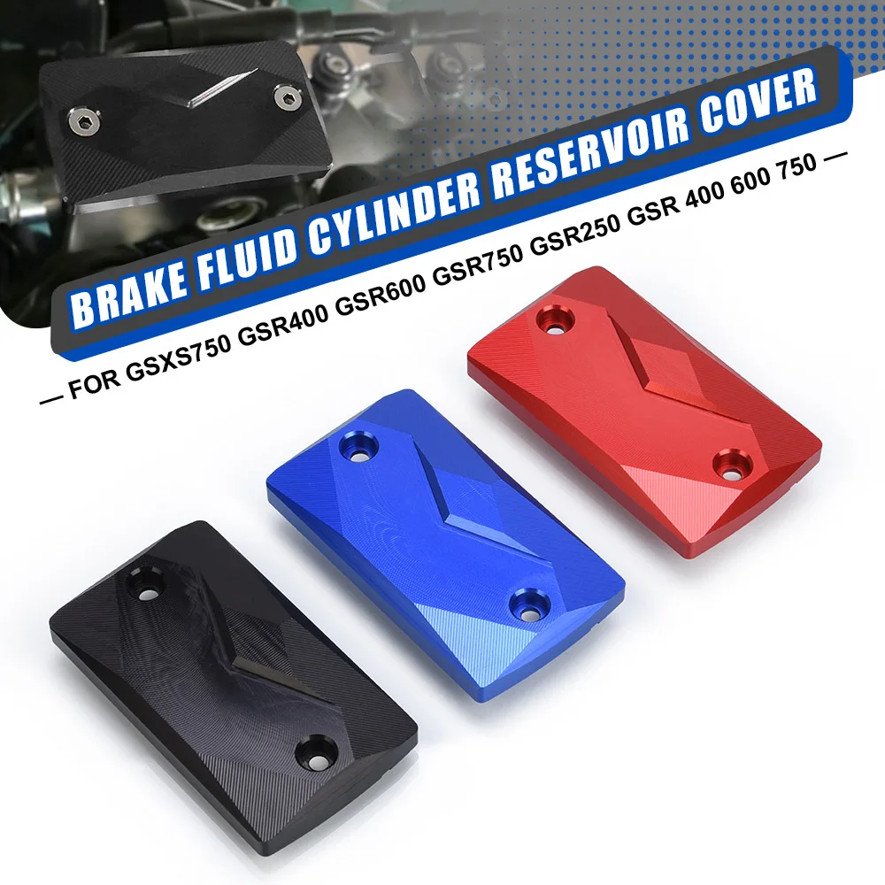 

For SUZUKI GSXS750 GSR400 GSR600 GSR750 GSR250 GSR 400 600 750 Motorcycle CNC Front Brake Reservoir Fluid Tank Cover Oil Cup Cap