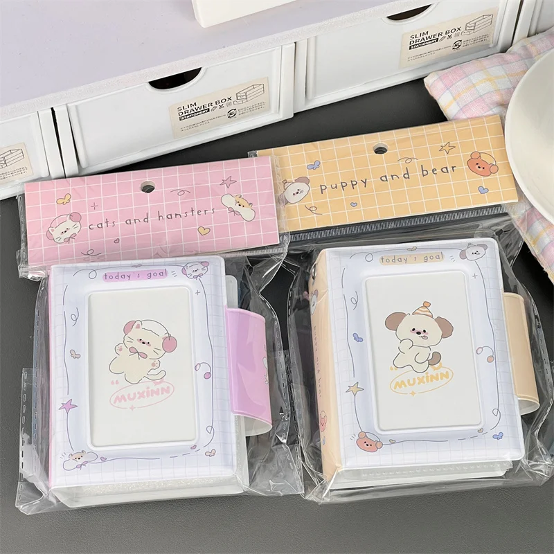 Pvc Album Photo Idol Album 3 Inch Photo Card Single Compartment Organizer Book Postcard Collection Card Photo Card Binder