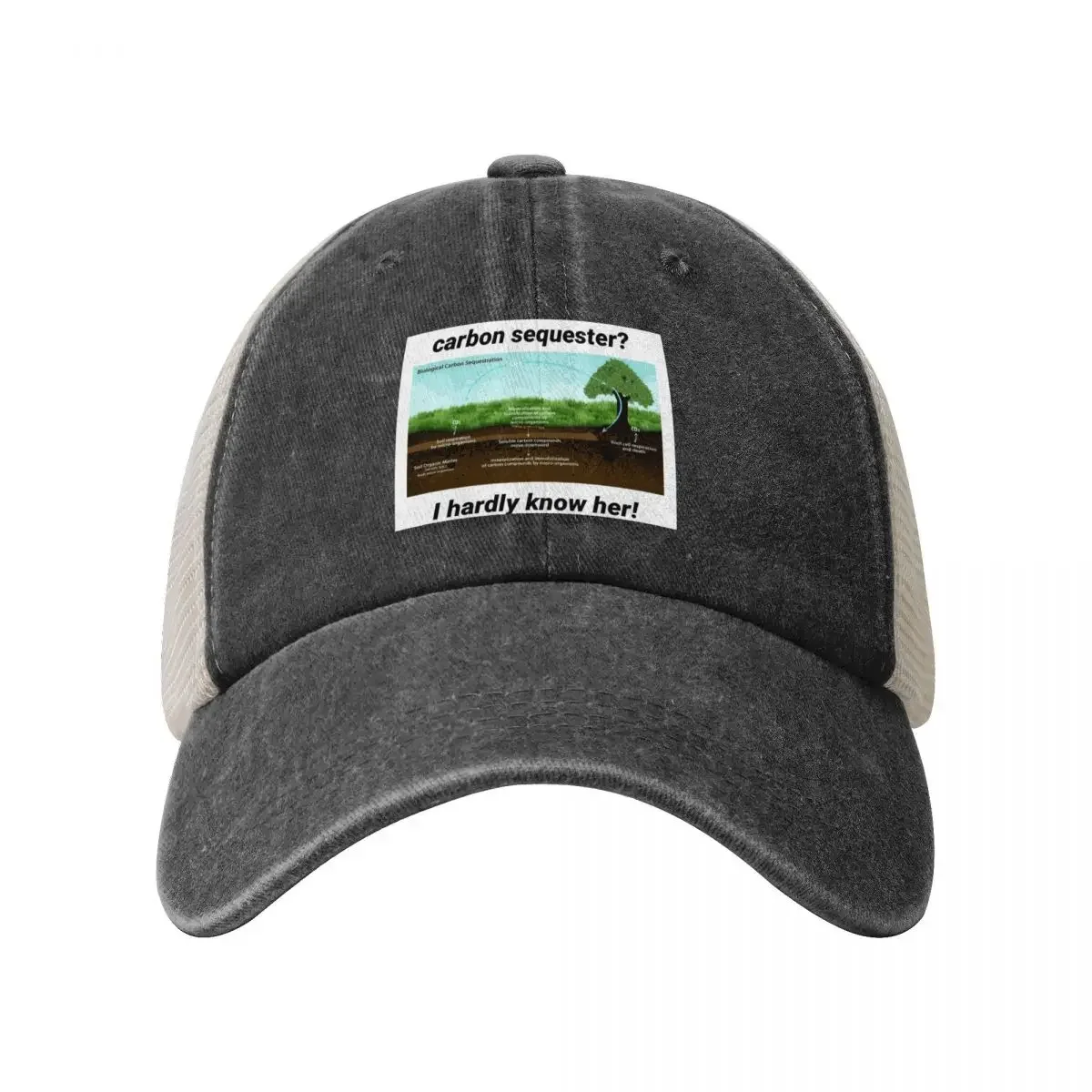 Carbon Sequester? I hardly know her Baseball Cap birthday summer hat Boy Women's