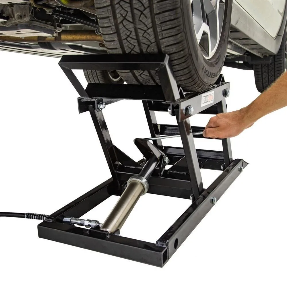 2-Ton Adjustable Car Lift Ramp, Portable Hydraulic Steel Jack w/ CE for Garage