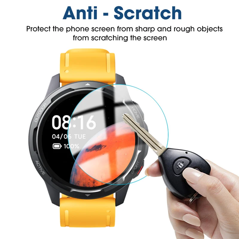 Tempered Glass Film for Xiaomi Mi Watch S1/S1 Active Smartwatch 9H Clear Scratch Resistant Screen Protector image 4