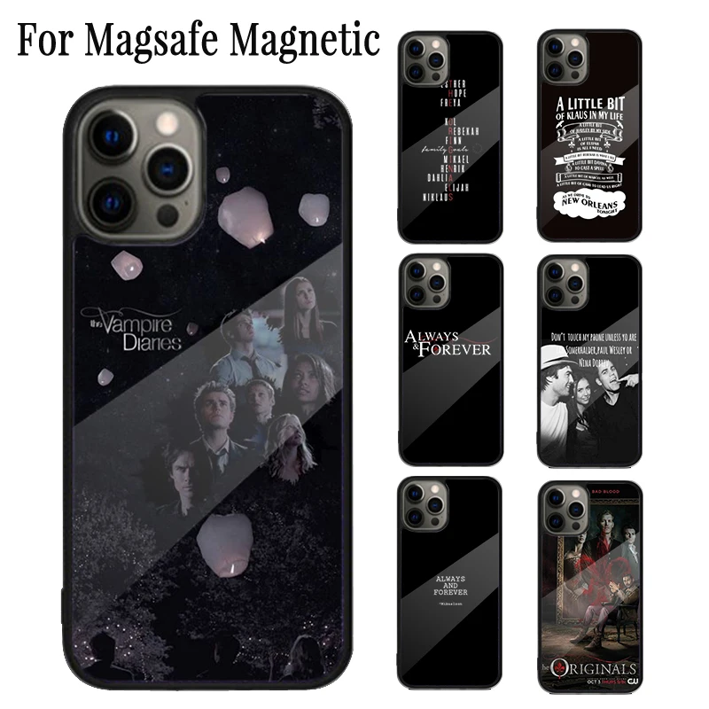 The Originals Vampire Poster Magnetic Phone Case For iPhone 16 15 14 Plus 13 12 Mini 11 Pro Max Magsafe Wireless Charging Cover