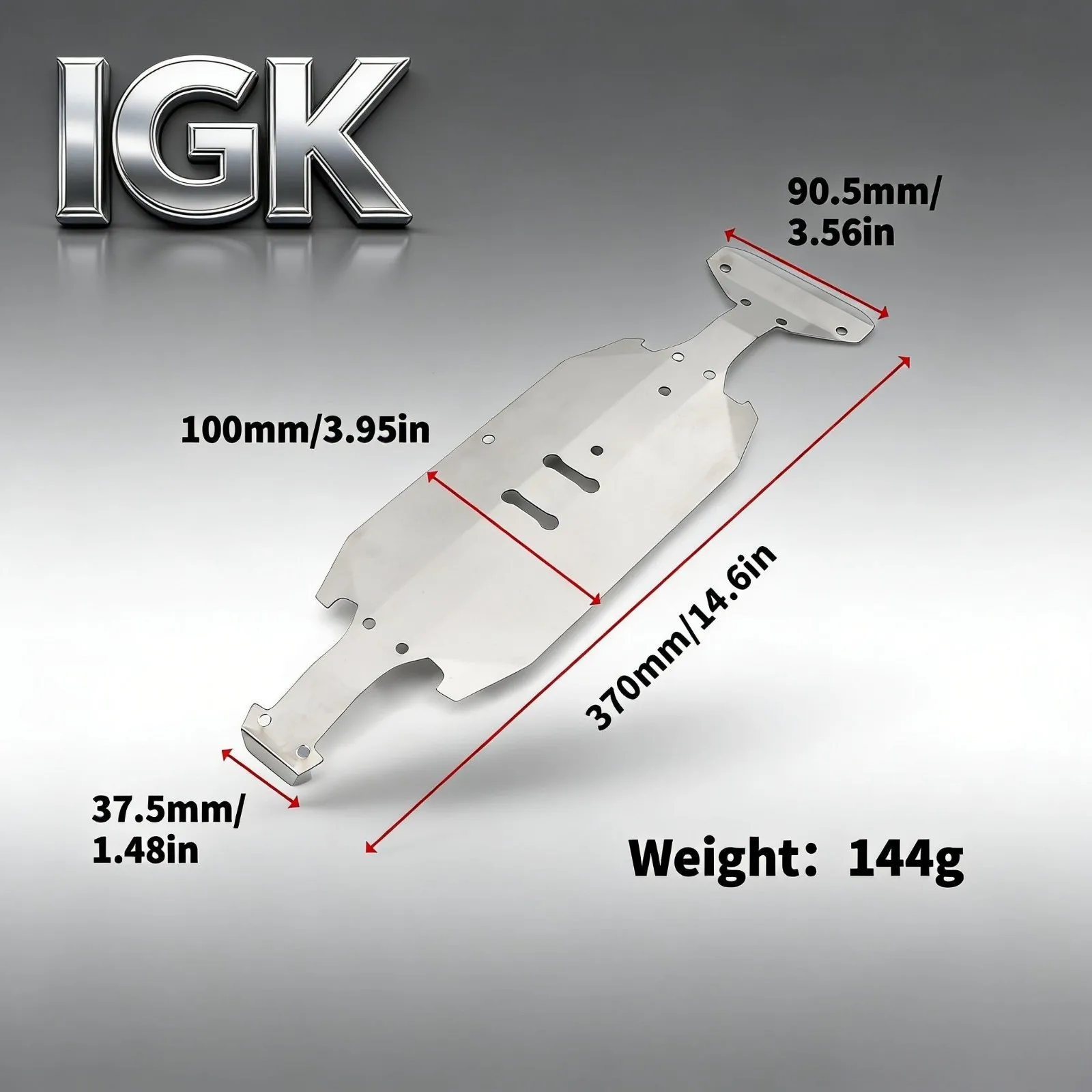 304 Stainless Steel Chassis Armor - Front/Rear Anti-Scratch Skid Plate for TAMIYA XV-02 1/10 RC Upgrade Parts