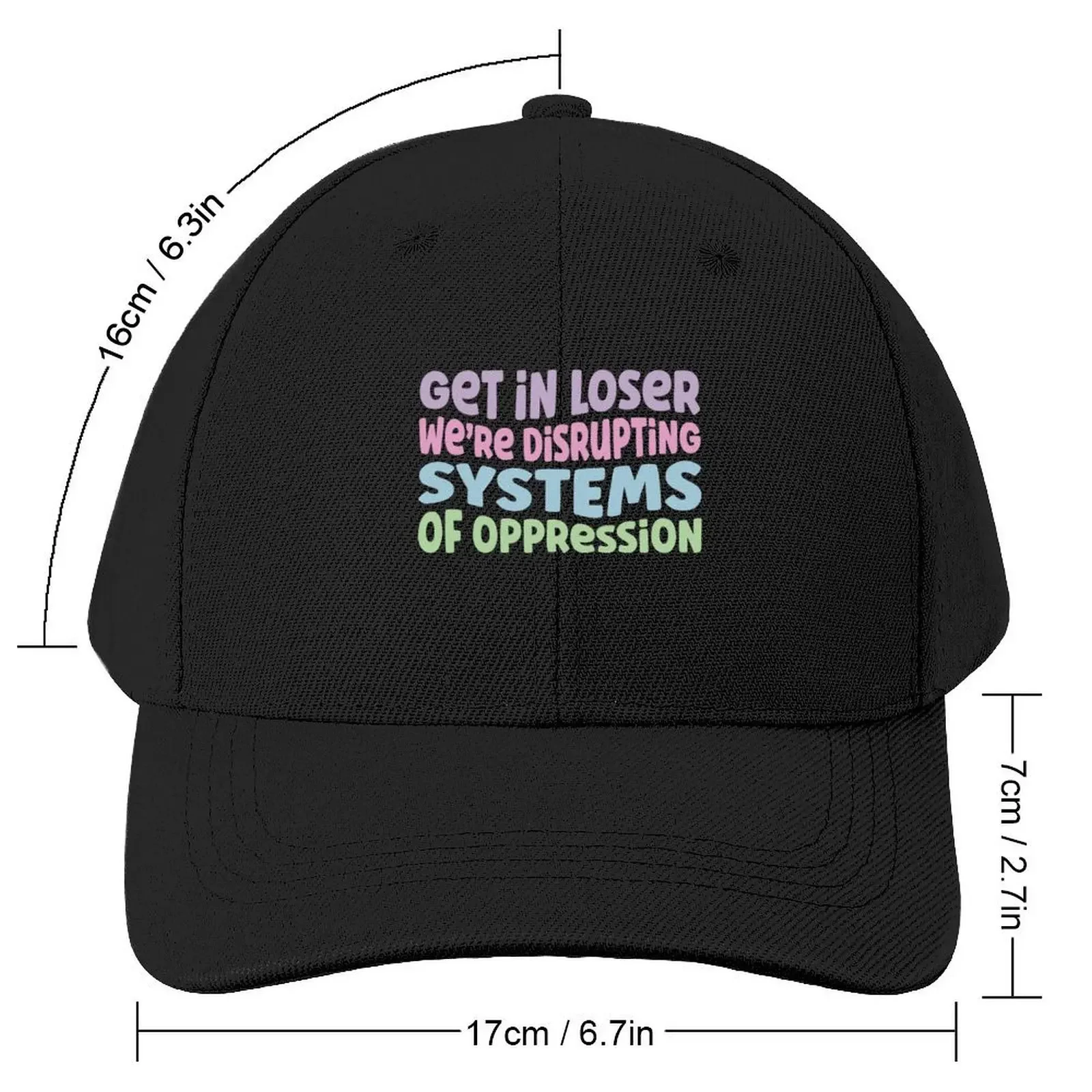 Disrupt Systems of Oppression Baseball Cap Golf Trucker Cap Luxury Man Hat For Girls Men's