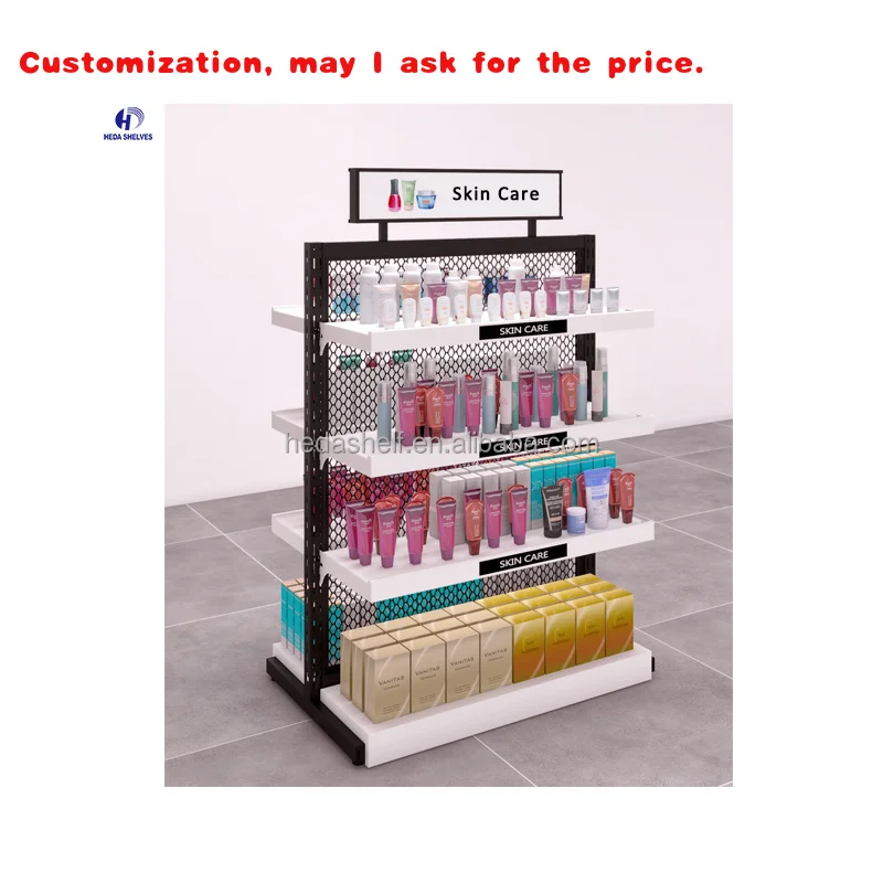 

custom.New Design Modern Cosmetics Store Interior Design Retail Beauty Shop Makeup Cosmetic Store Fixture Wooden Display Shelvin