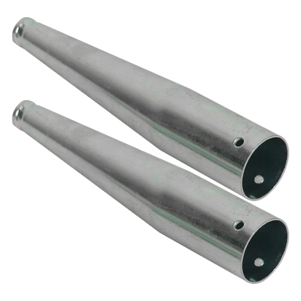 

2pcs Fish Fork Adapter Metal Connector For Garden Tools Rake Hoe Shovel Extension Handle Multi-Use Sturdy Yard Tool Connector