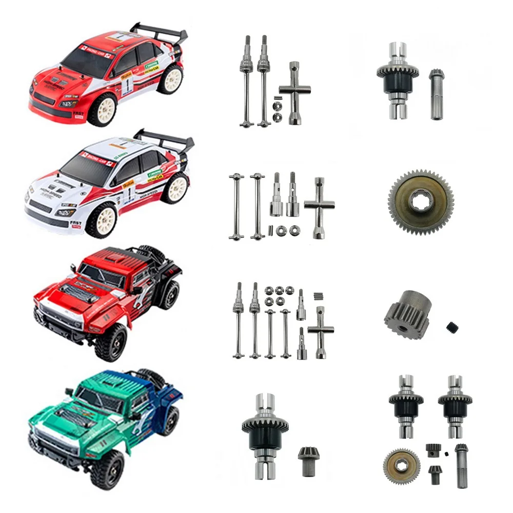 Sy1201 sy1202 rc carro peças de atualização de metal peças diy peças originais dianteiro traseiro eixo transmissão diferencial engrenagem do motor