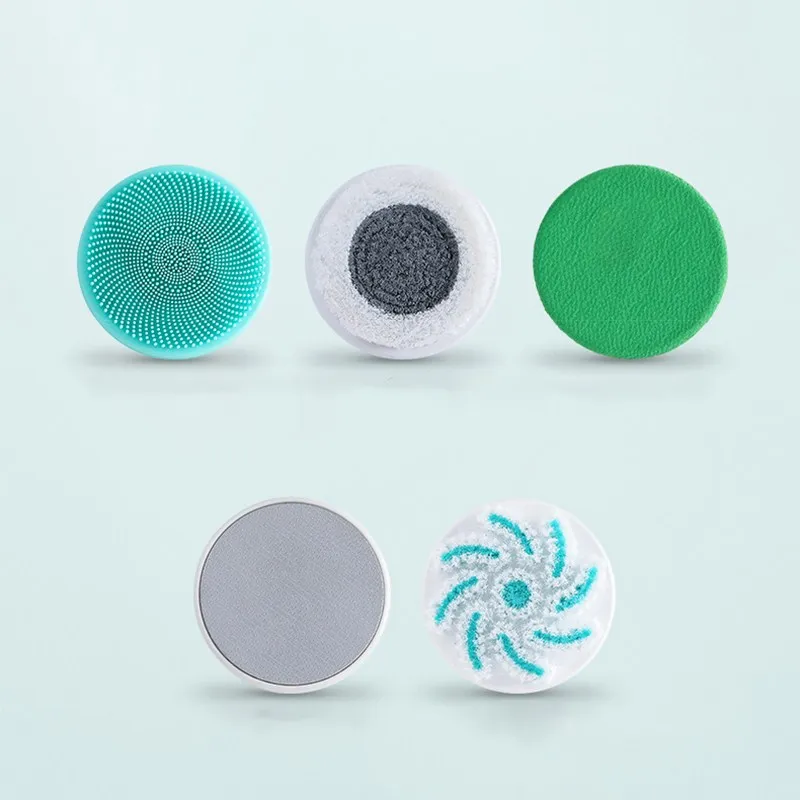 Pealy escova corporal massagem limpeza facial 2 em 1 graus rotação automática ip67 à prova d'água 5 escovas 3 seções de força 40cm lon