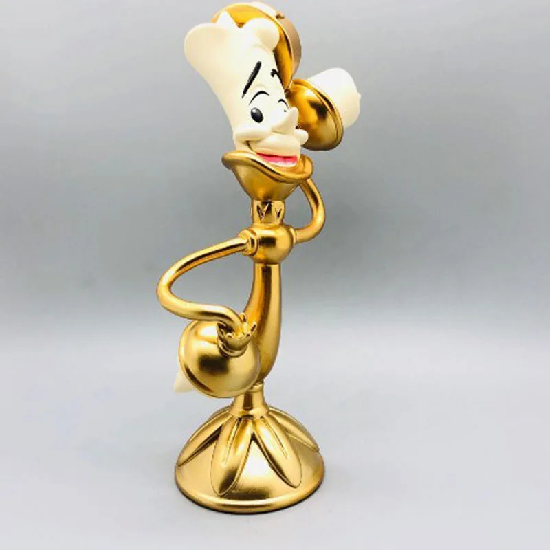 Anime Figure Beauty And The Beast Lumiere Night Light Candlestick Cogsworth Clock Desktop Decoratio Toys Gift view 4