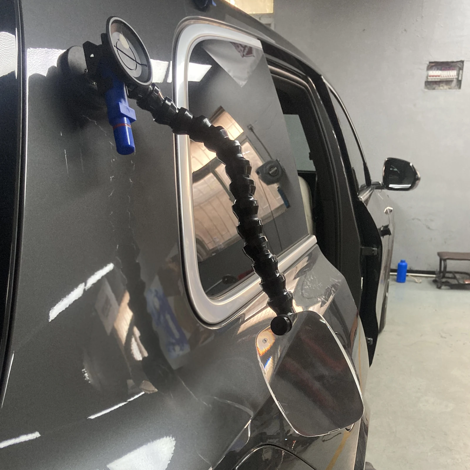 Auto Kleine Dent Lupe Auto Körper Kratzer Lupe Freie Einstellung Saugnapf/magnet Fixierung PDR licht werkzeug